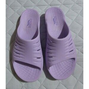 Skechers Go Recover Refresh Sandals Arch Fit Women's Sz 7 EU 37 Purple Lavender